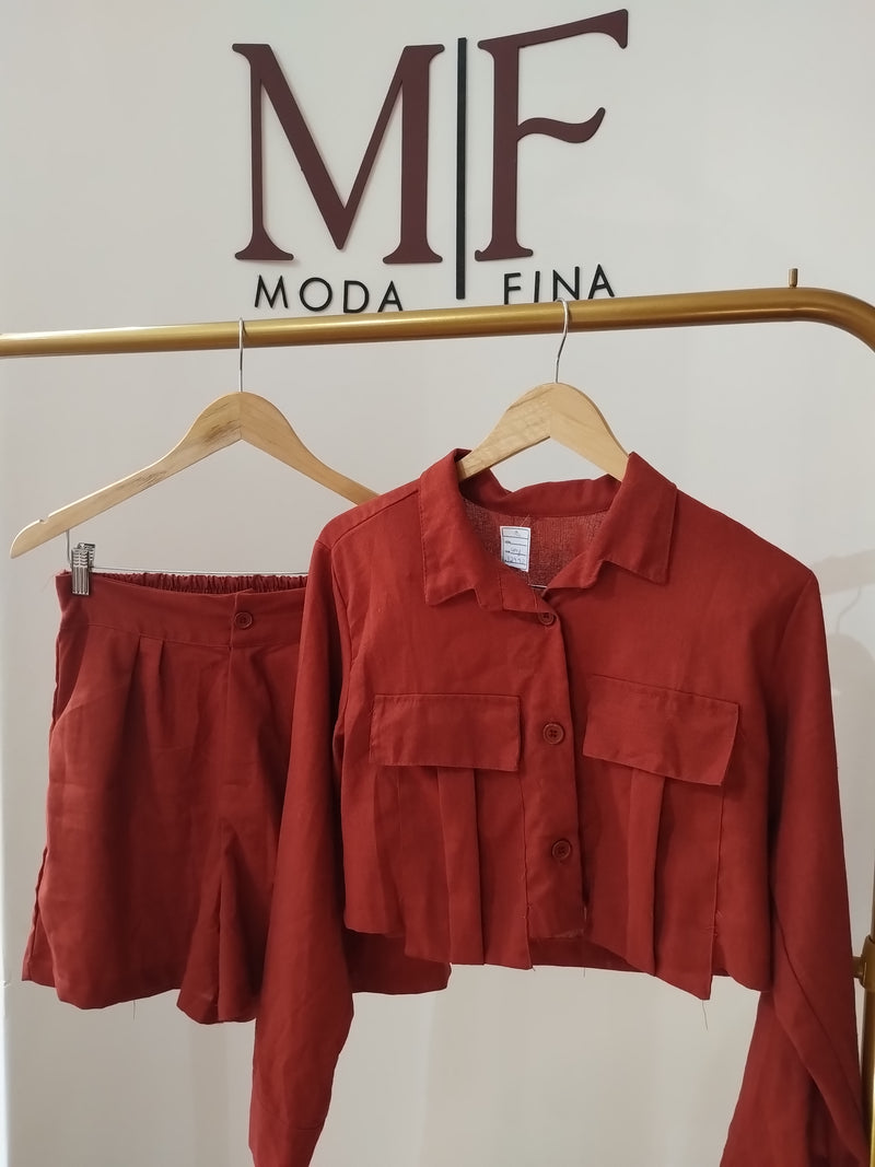 Conjunto de linho Júlia